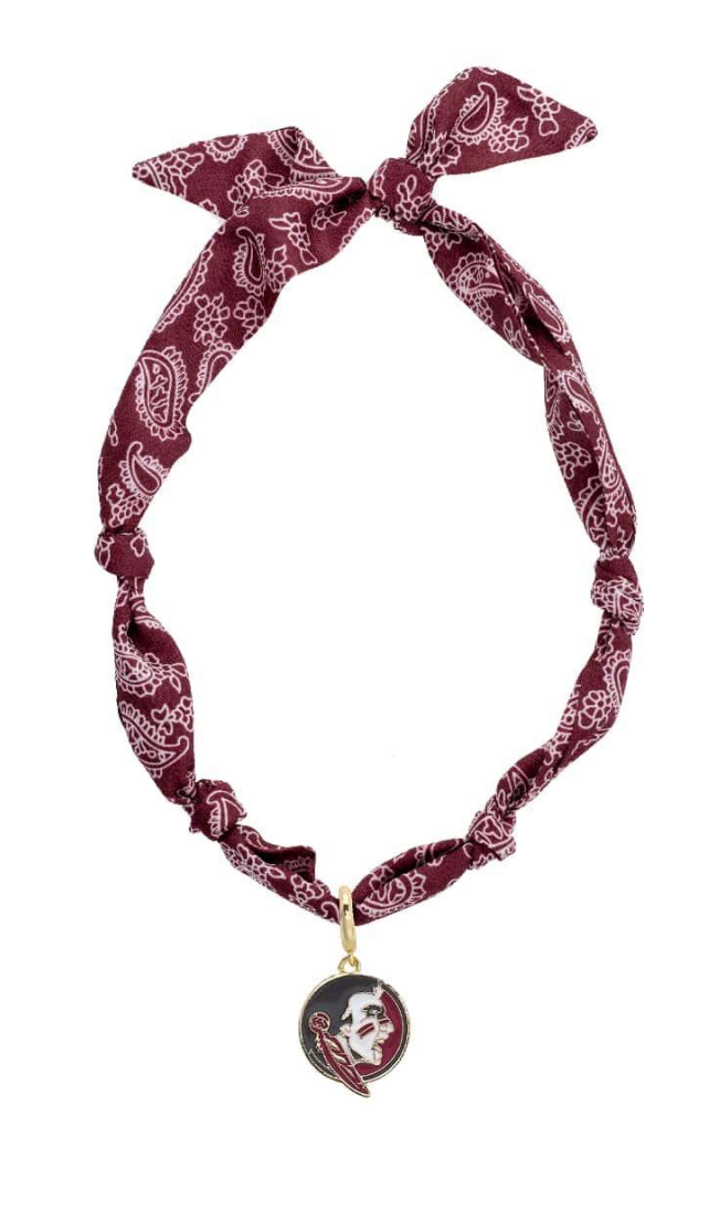 Florida State Seminoles Logo Bandana Scarf Necklace