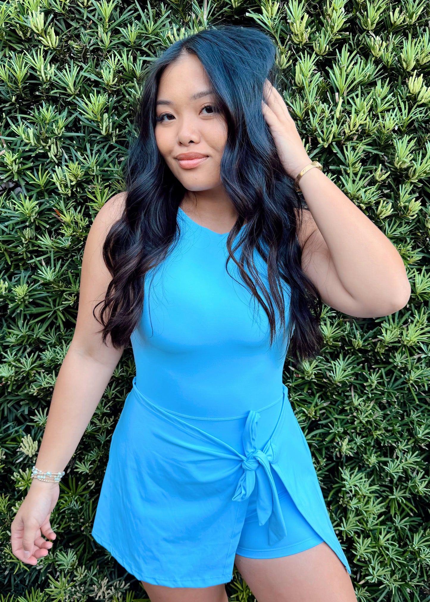 Anna Active Wrap Dress - blue