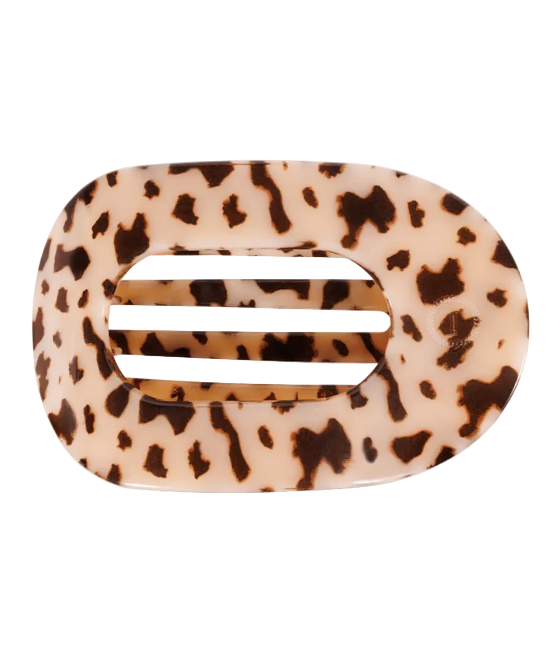 Blonde Tortoise Flat Round Hair Clip