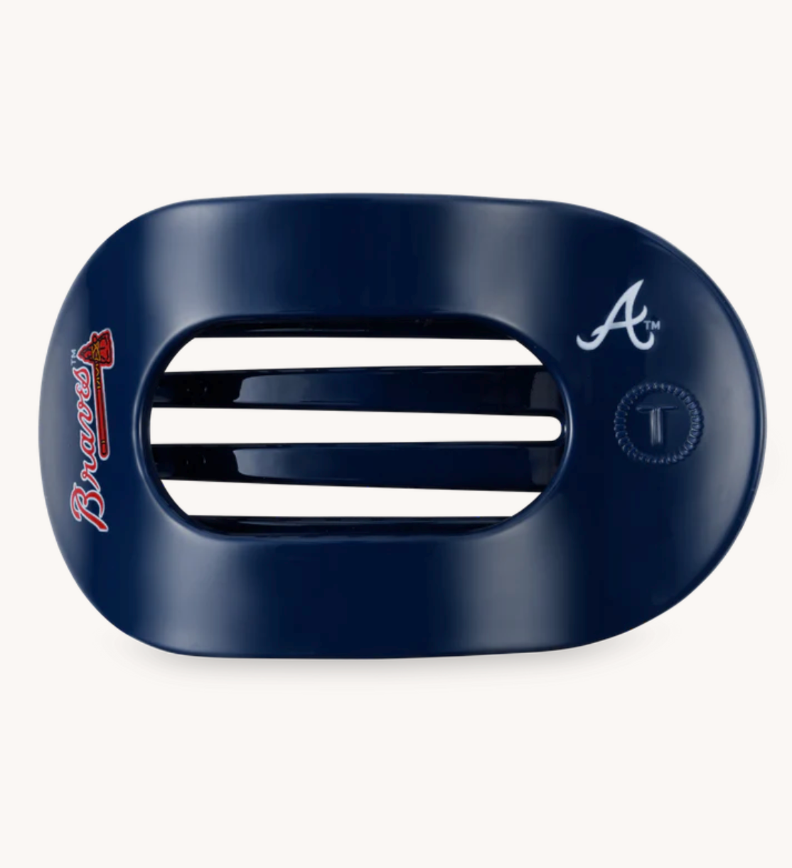 Atlanta Braves Small Flat Round Hair Clip - TELETIES