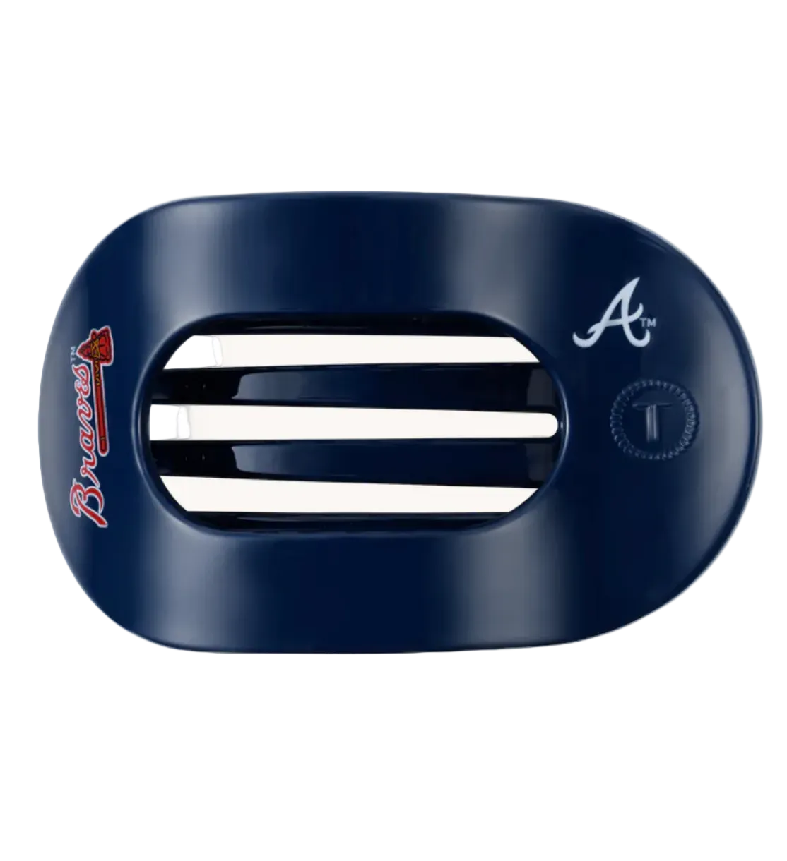 Atlanta Braves Flat Round Hair Clip - TELETIES