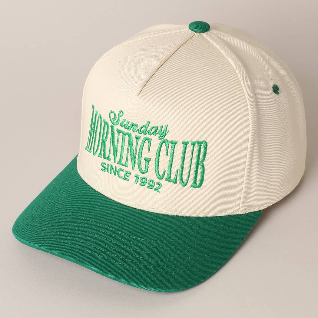 Sunday Morning Club Two-Tone Trucker Hat: Navy / ONE SIZE