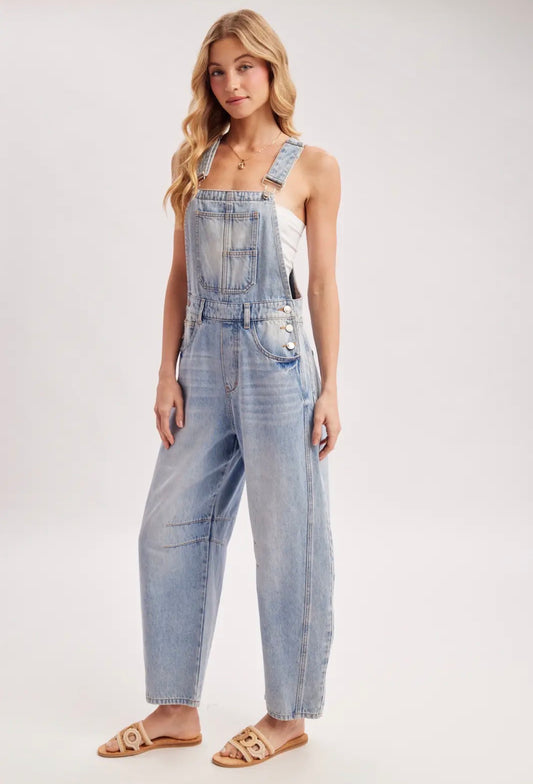 Barrel Jean overalls