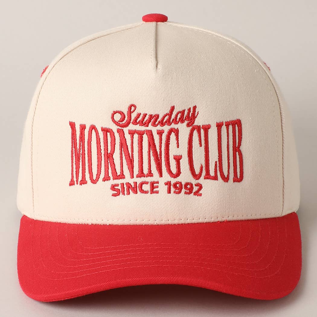 Sunday Morning Club Two-Tone Trucker Hat: Navy / ONE SIZE