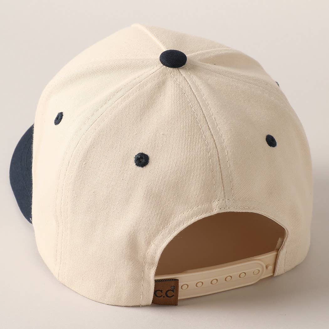Sunday Morning Club Two-Tone Trucker Hat: Navy / ONE SIZE