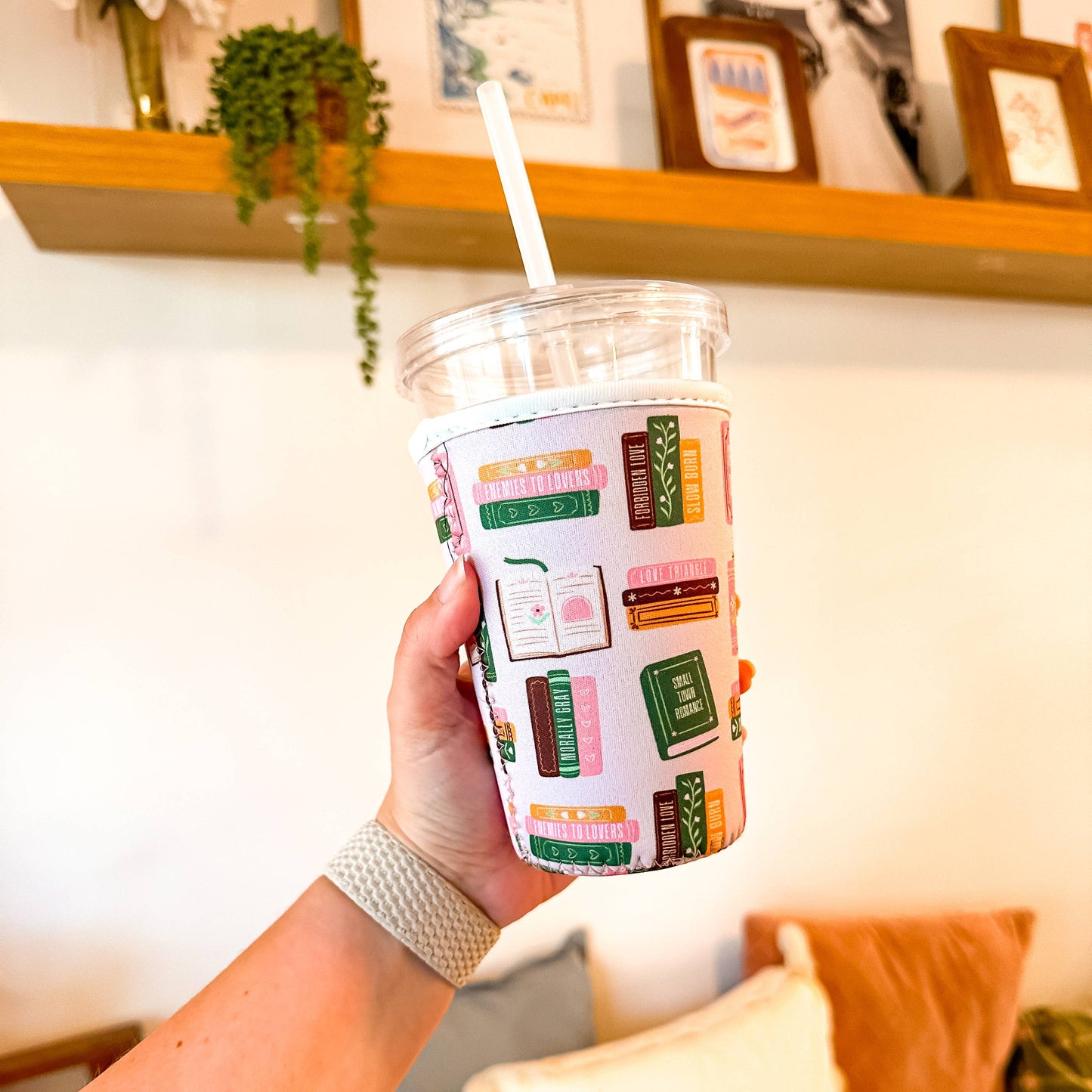 Smut Book Stacks | Iced Coffee Sleeve: Medium