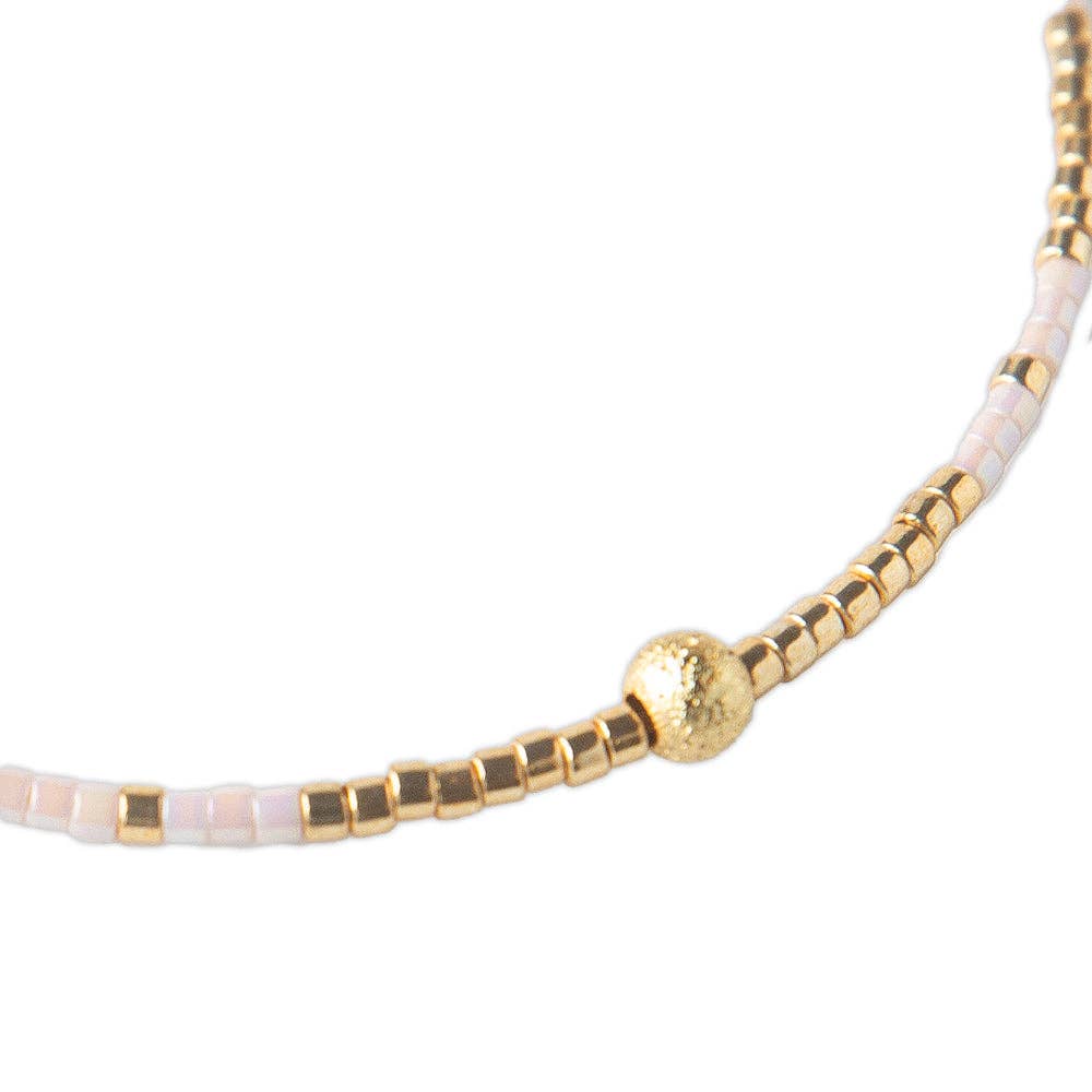 Sprinkles Adjustable Bangle-Champagne | Delicate, Layering
