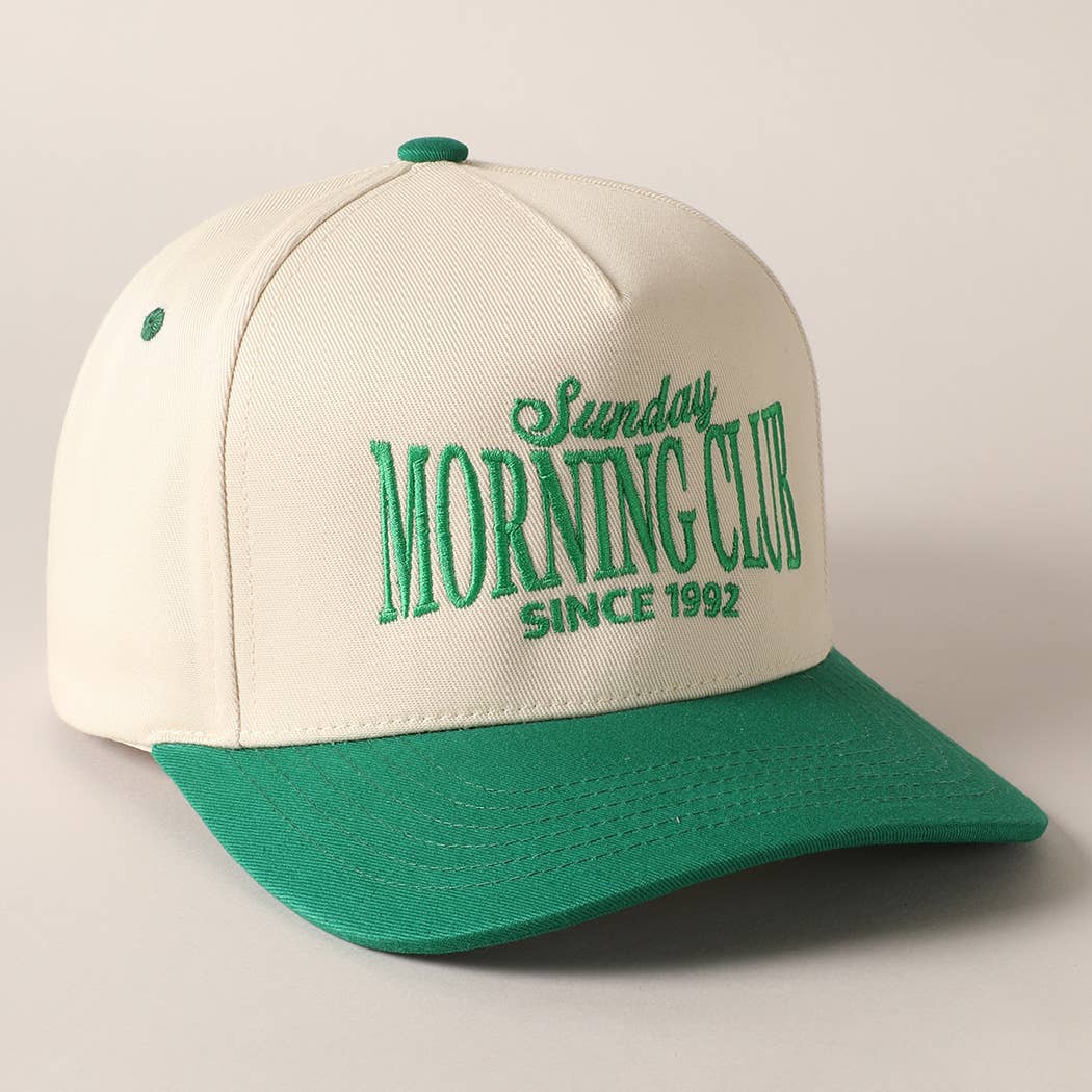 Sunday Morning Club Two-Tone Trucker Hat: Navy / ONE SIZE