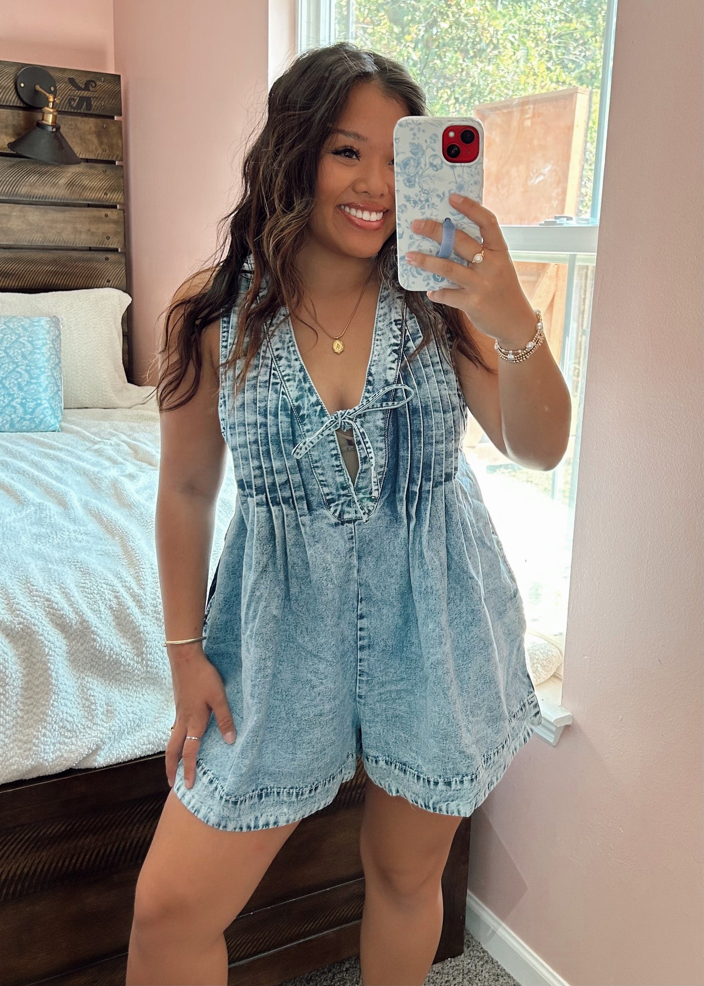 Darlene's jean romper