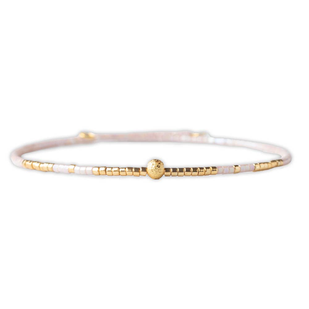 Sprinkles Adjustable Bangle-Champagne | Delicate, Layering