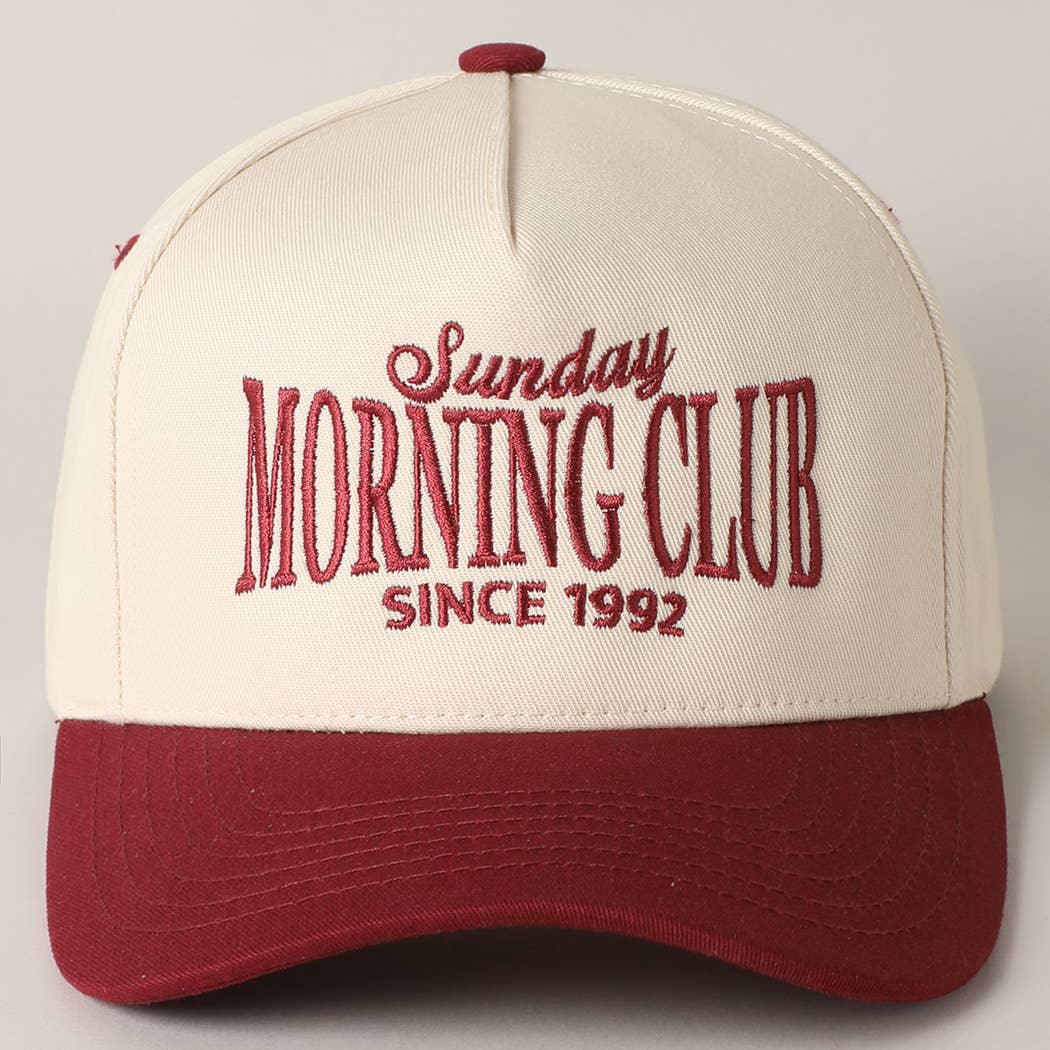 Sunday Morning Club Two-Tone Trucker Hat: Navy / ONE SIZE