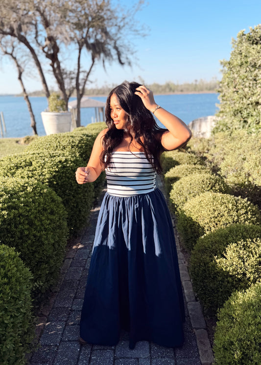 Kams Maxi Dress - Navy