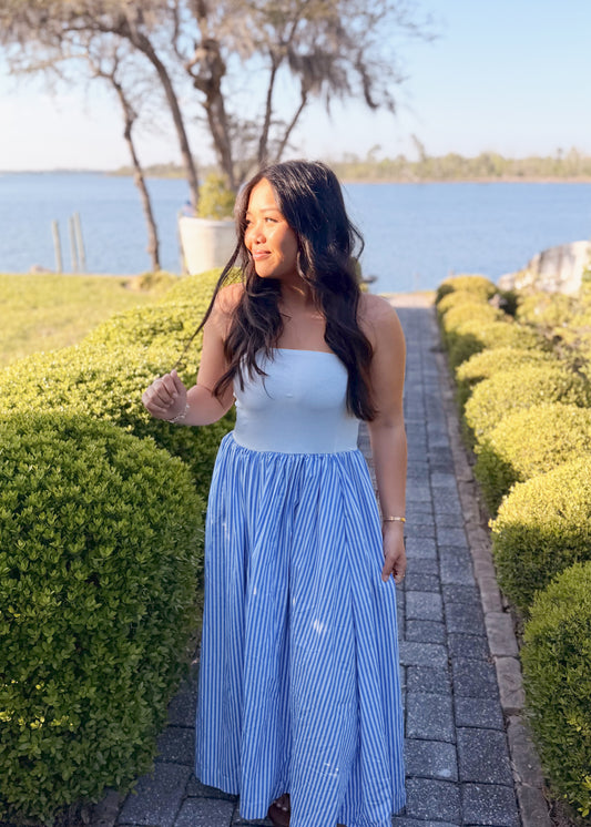 Kam's Maxi Dress - Light Blue