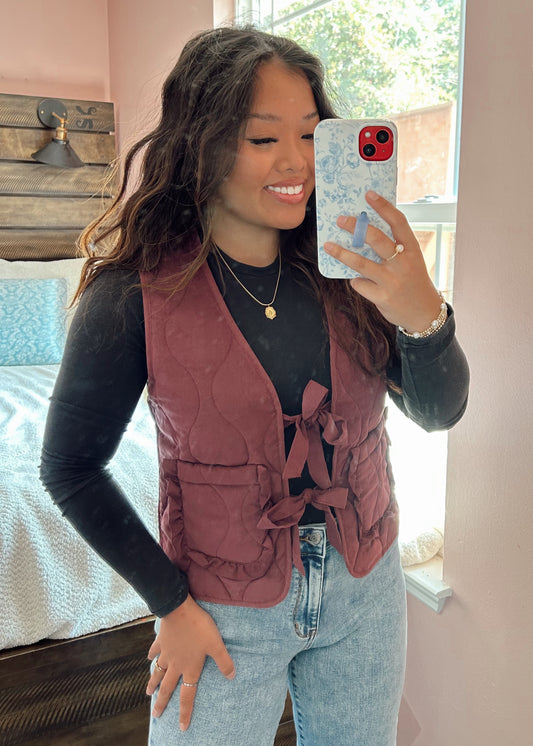 Burgundy - vest