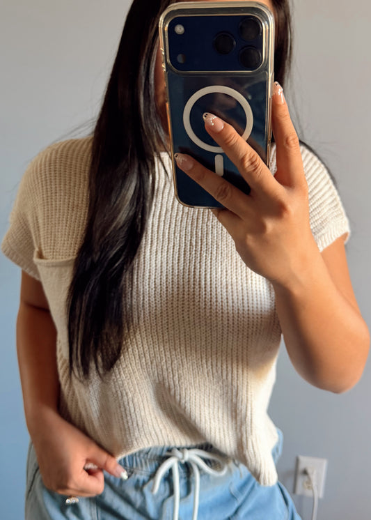 Knitted top - Tan