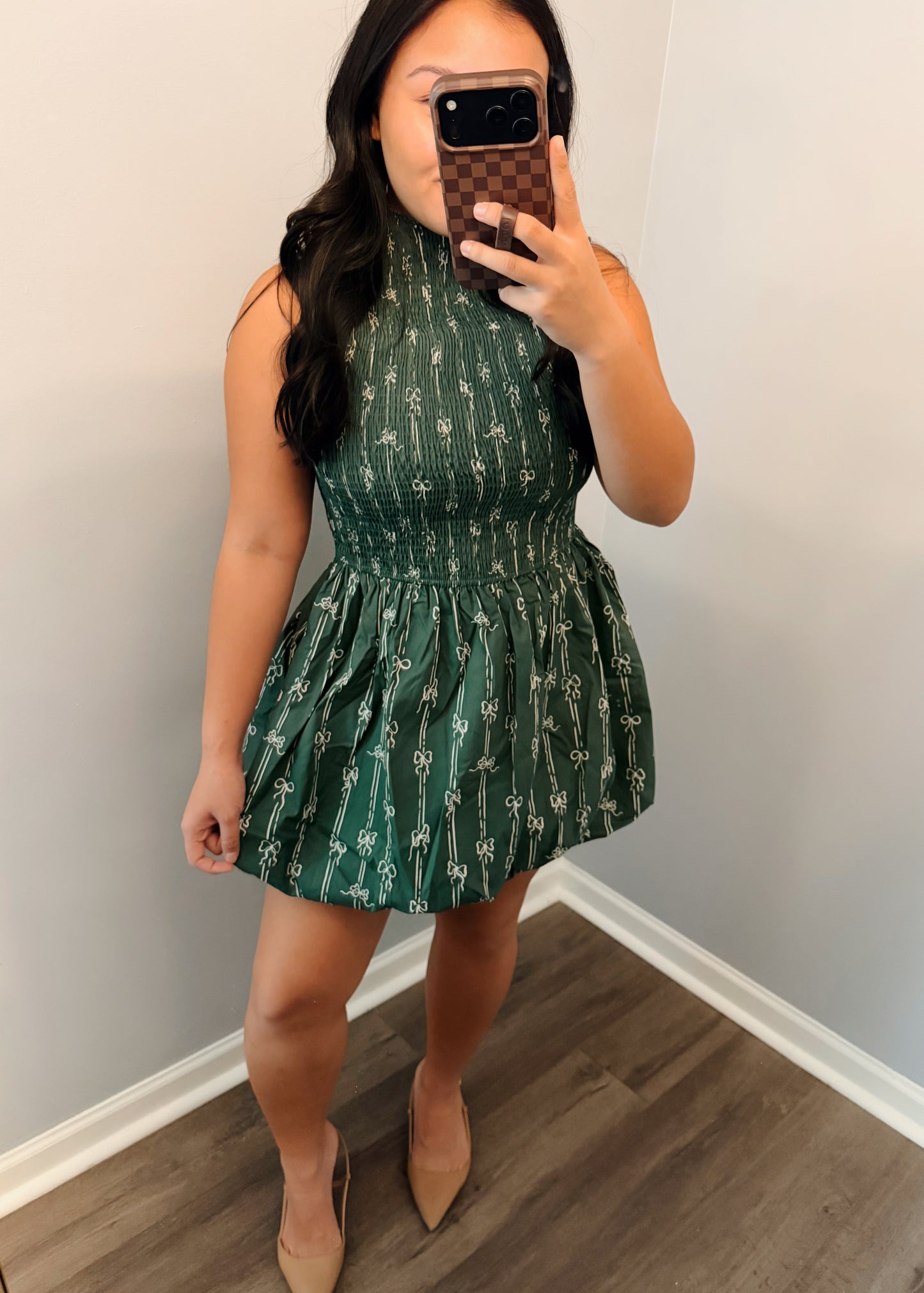 Christmas bubble dress