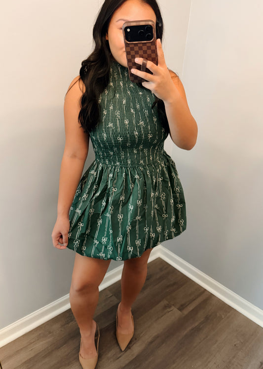 Christmas bubble dress