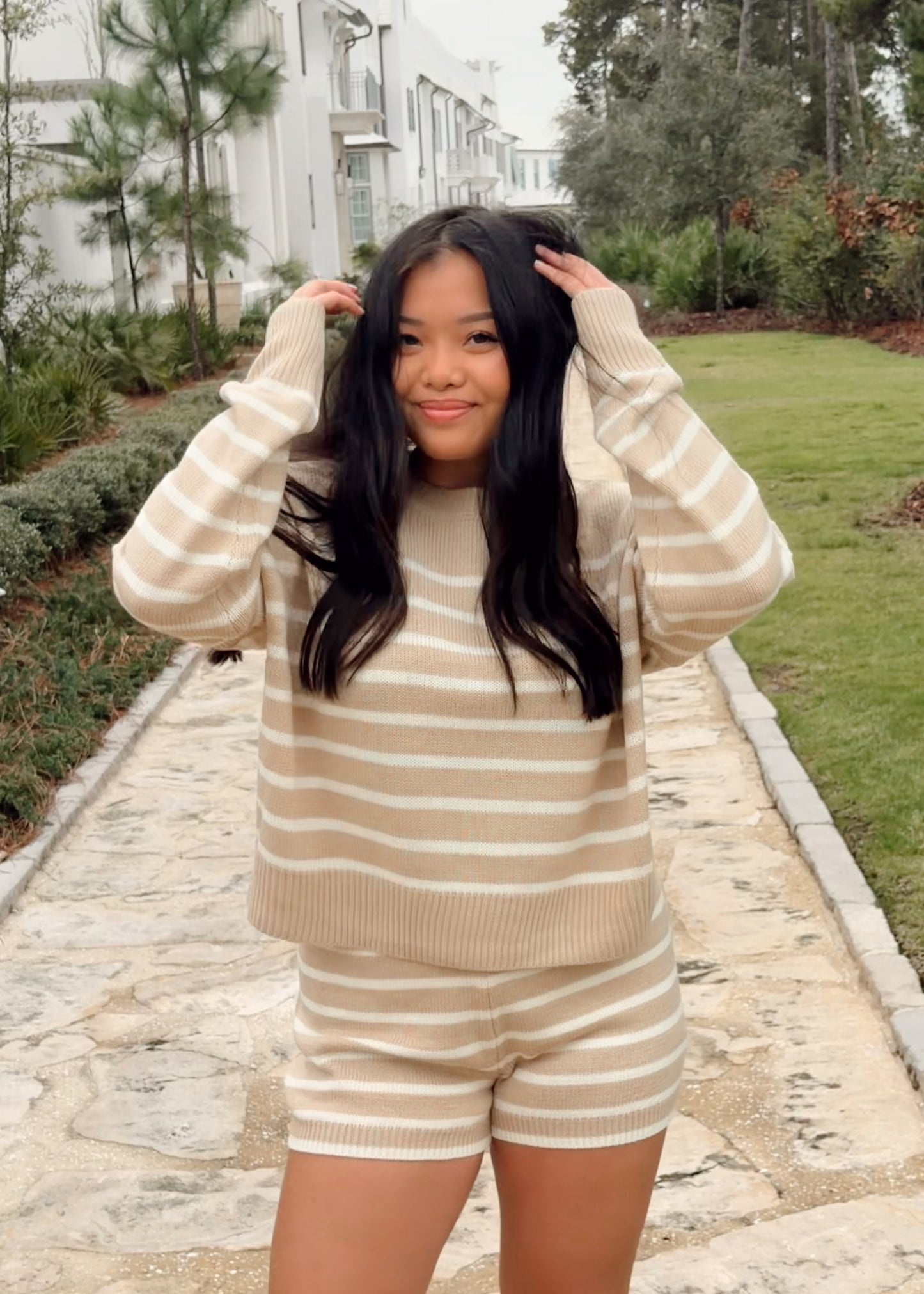 Tan Magnolia Lounge Set - Top