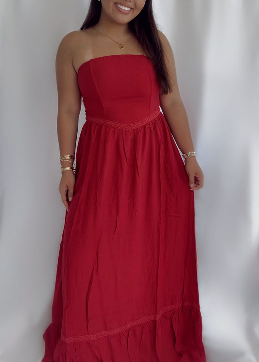 Strapless Sunset Dress