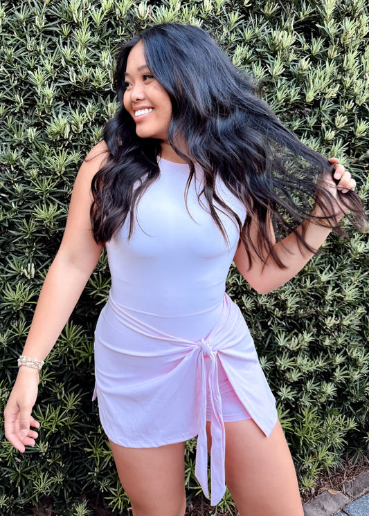 Anna active Wrap Dress - Pink