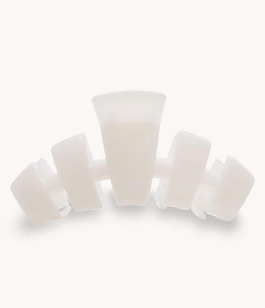 Classic Coconut White Medium Claw Hair Clip
