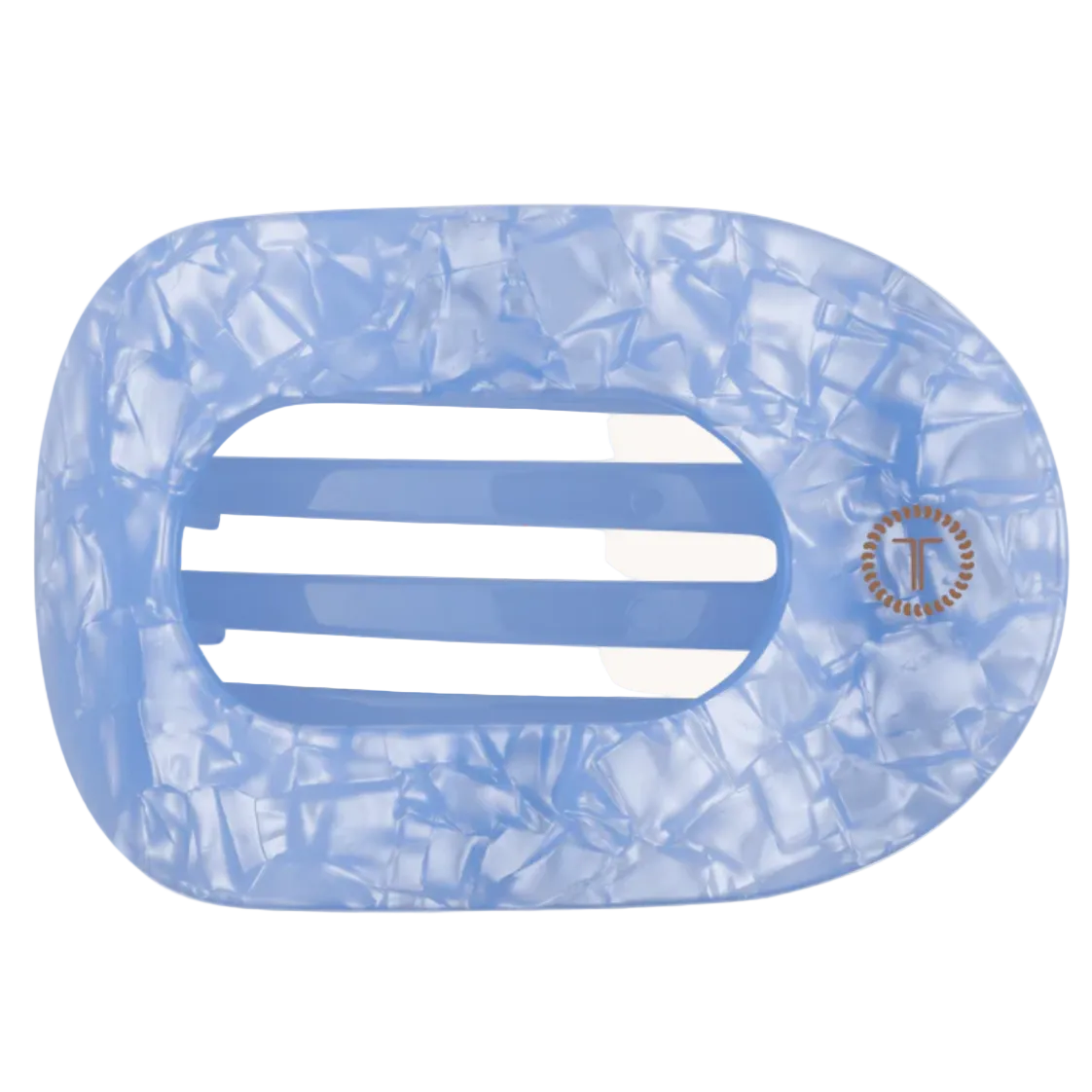 Blue Lagoon Flat Round Hair Clip