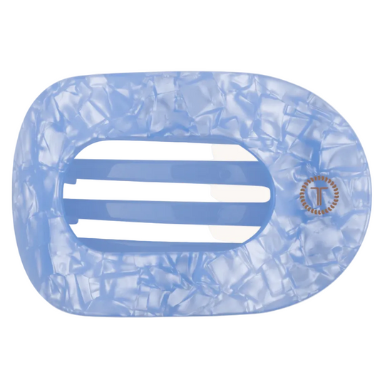 Blue Lagoon Flat Round Hair Clip