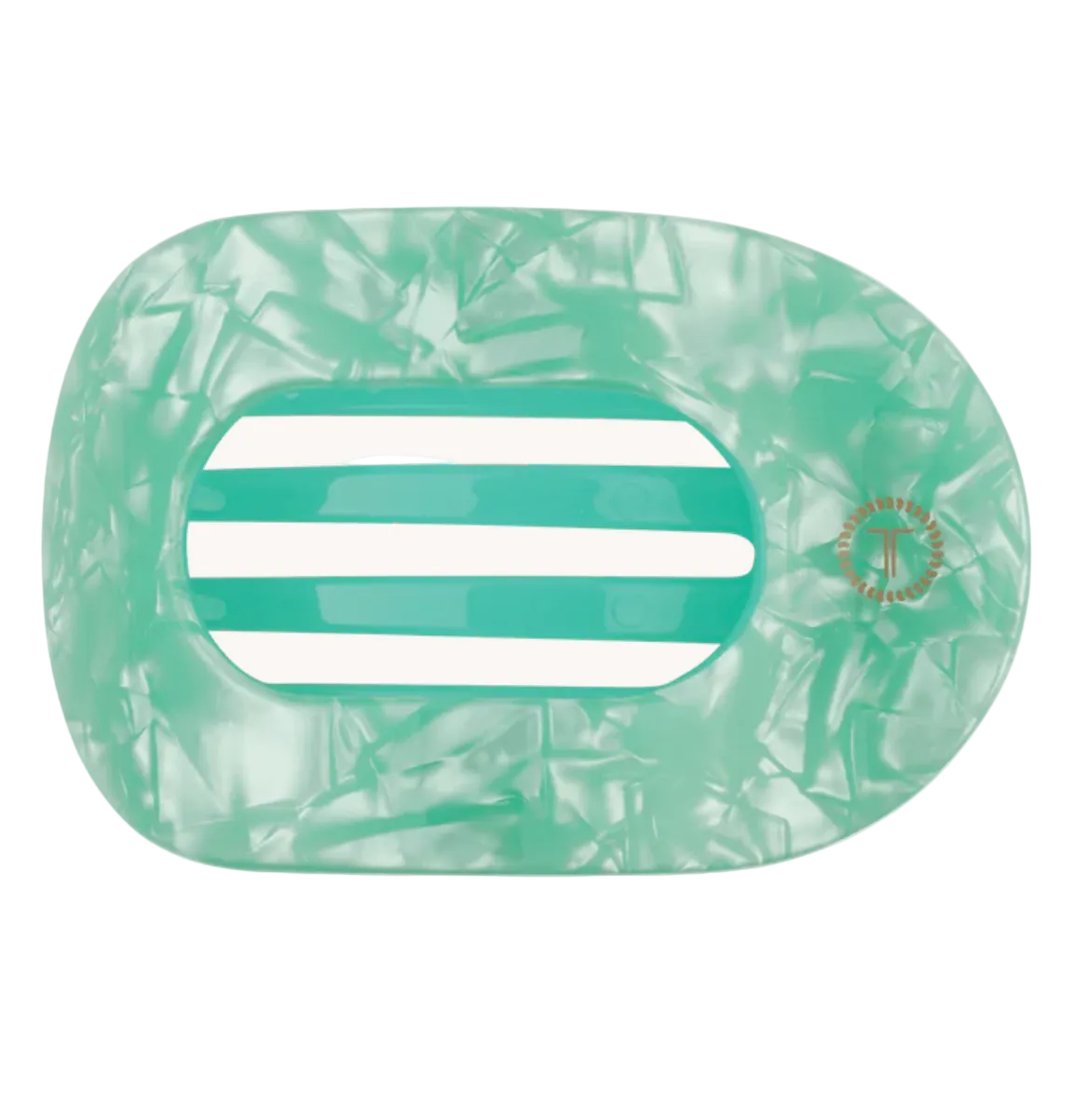 Spring Splash Flat Round Hair Clip