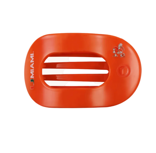 Go Canes! Flat Round Hair Clip