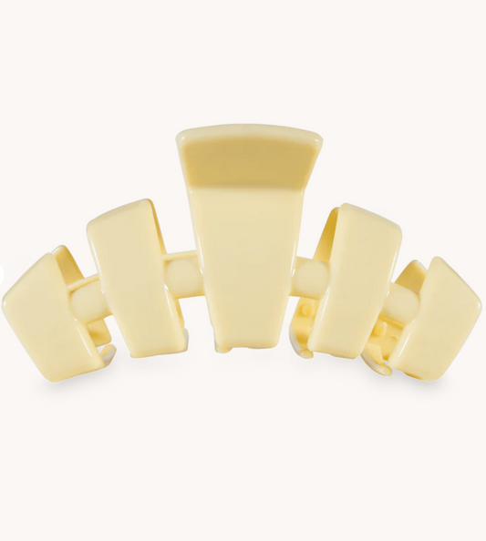 Classic Butter Yellow Large Hair Clip - TELETIE