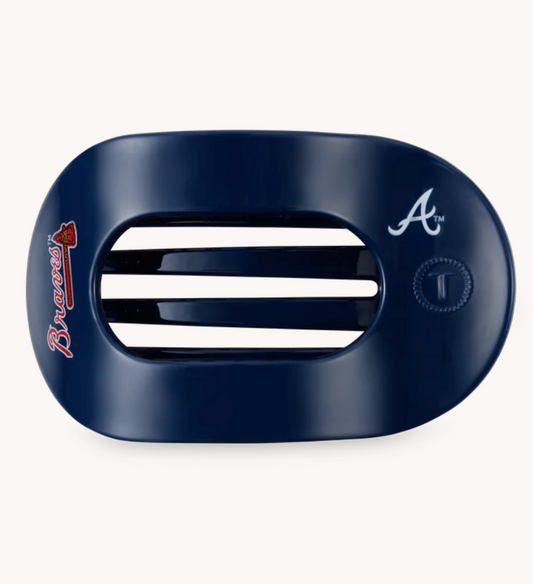Atlanta Braves Small Flat Round Hair Clip - TELETIES