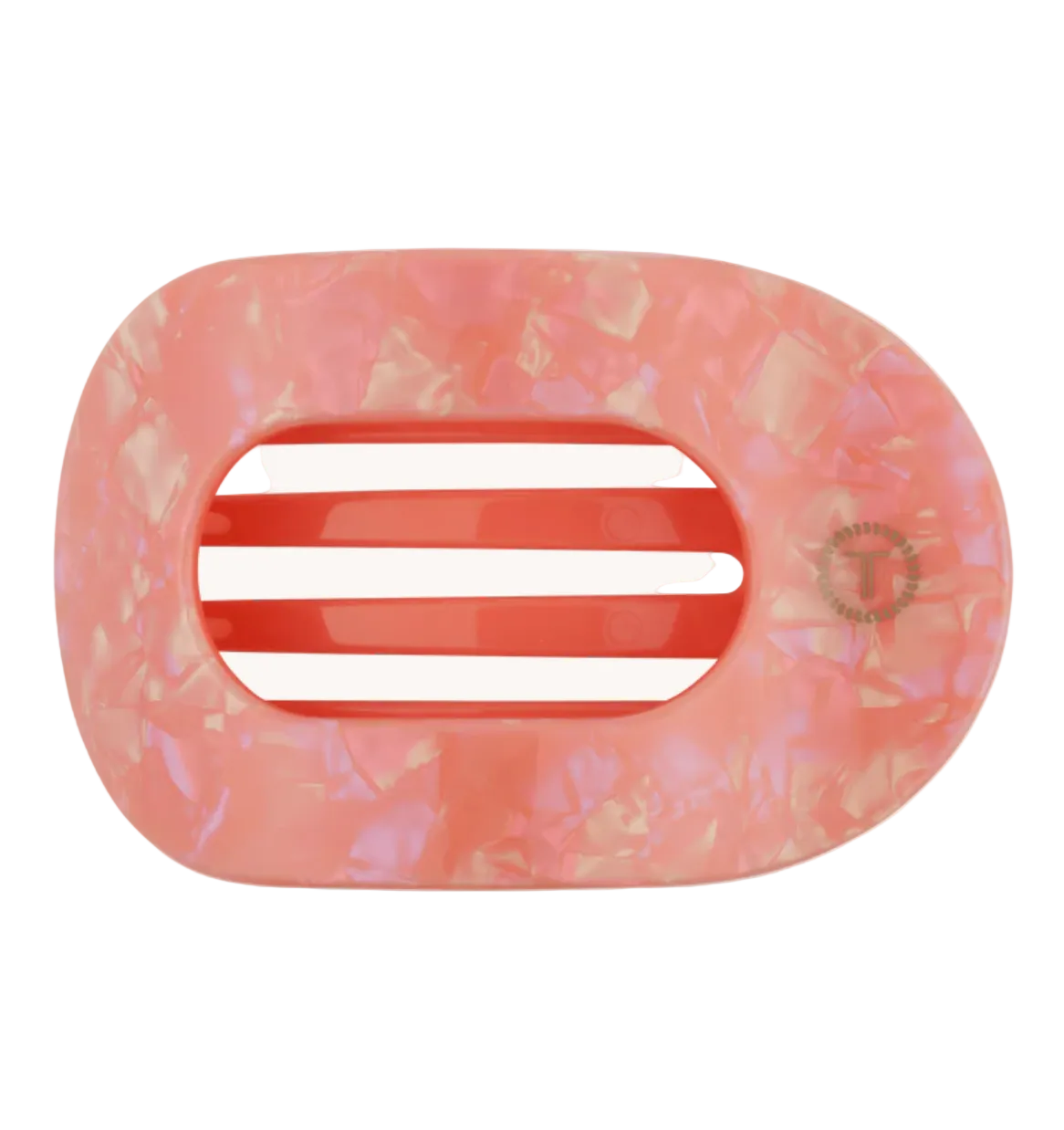 Dreamsicle Flat Round Hair Clip