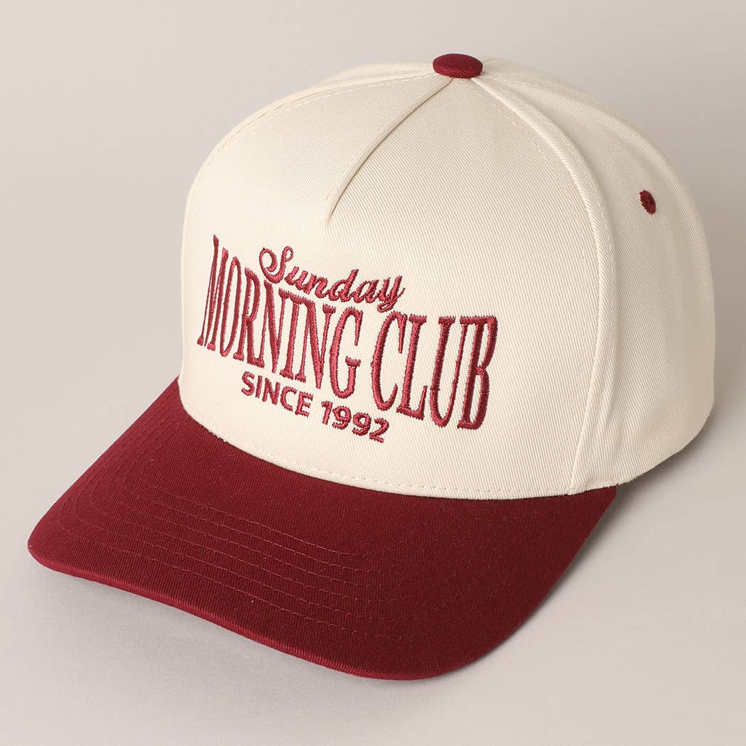 Sunday Morning Club Two-Tone Trucker Hat: Navy / ONE SIZE