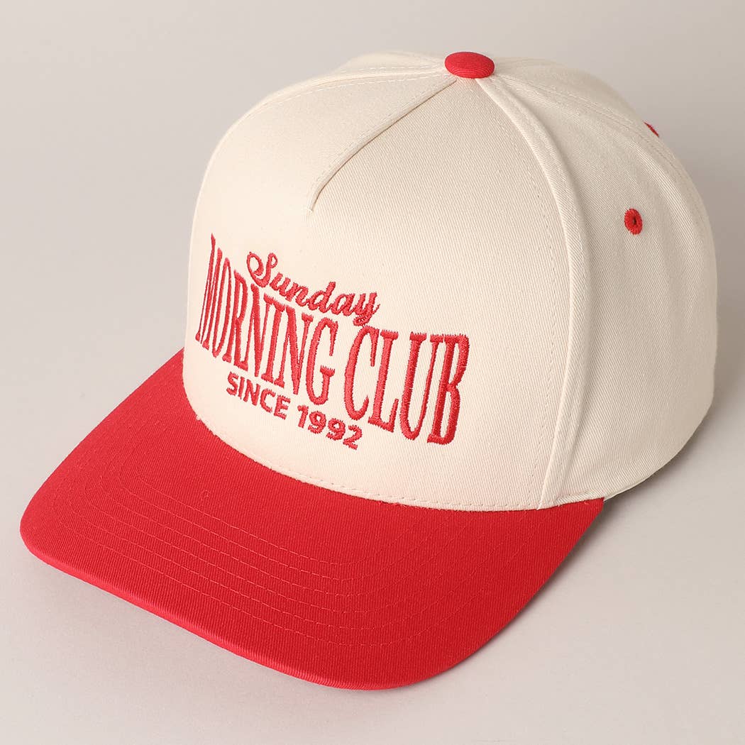 Sunday Morning Club Two-Tone Trucker Hat: Navy / ONE SIZE